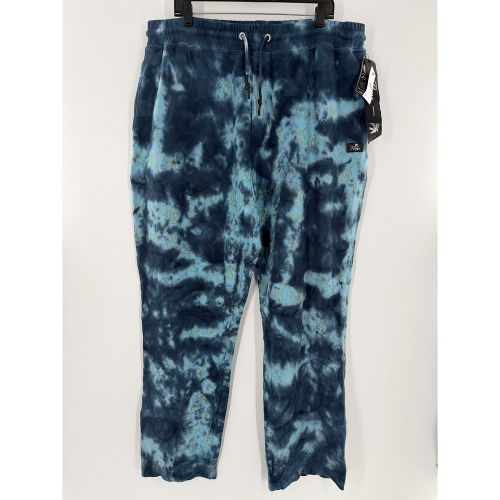 Prps Mens Bruised Never Broken Tie Dye Fleece Sweatpants Blue XXL E107P215
